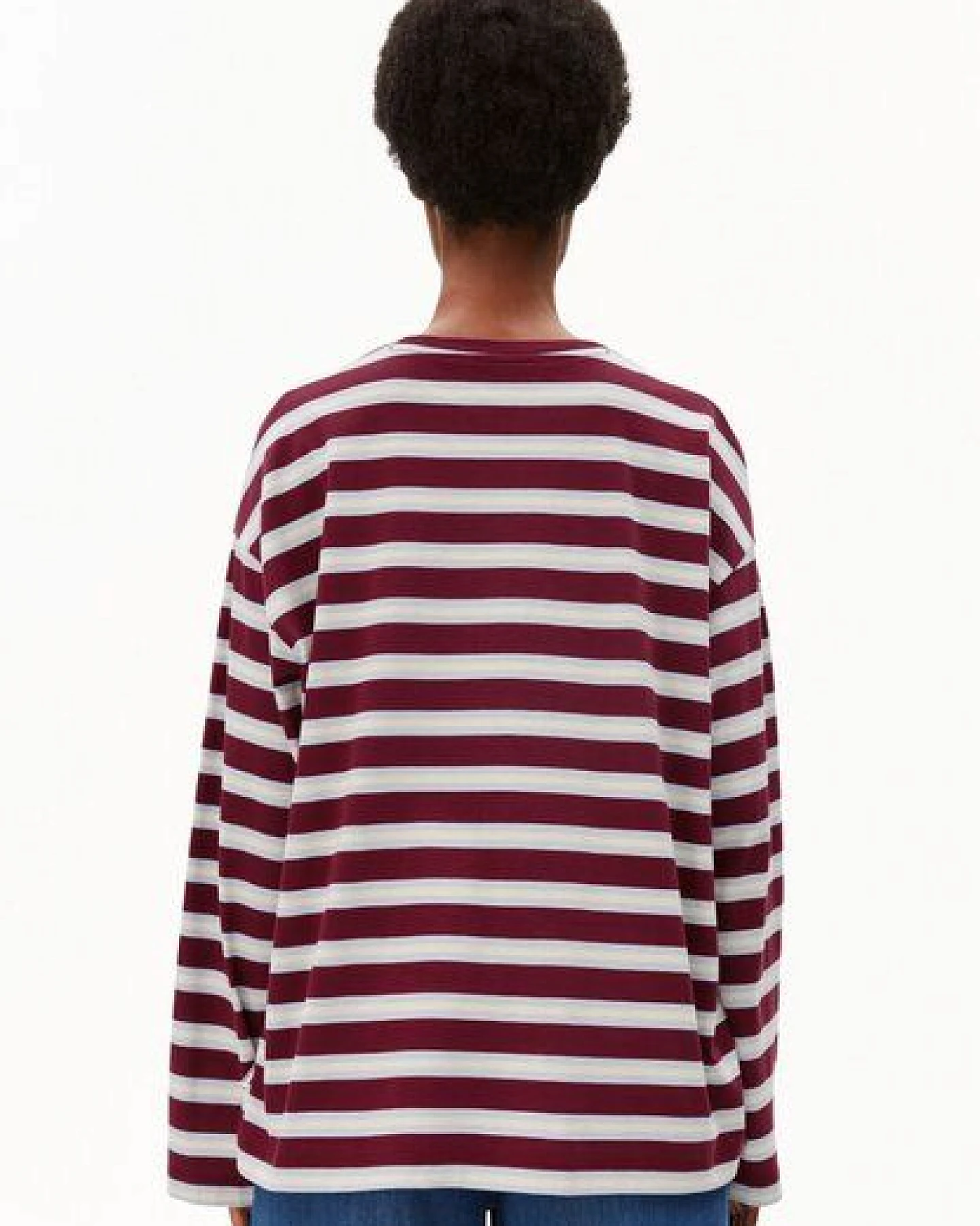 ARMEDANGELS ICONIC Å FIETAA STRIPE Damen Longsleeve aus 100% Bio-Baumwolle – Ansicht 2