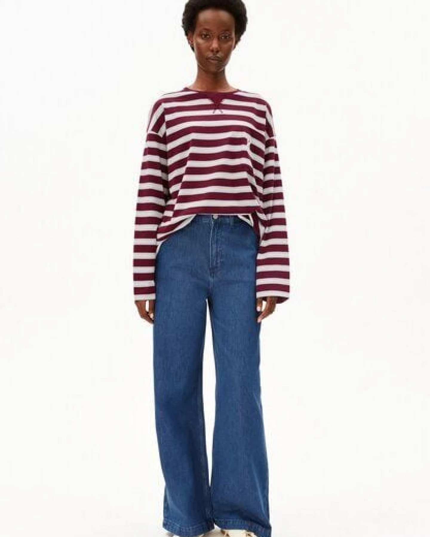 ARMEDANGELS ICONIC Å FIETAA STRIPE Damen Longsleeve aus 100% Bio-Baumwolle – Ansicht 4