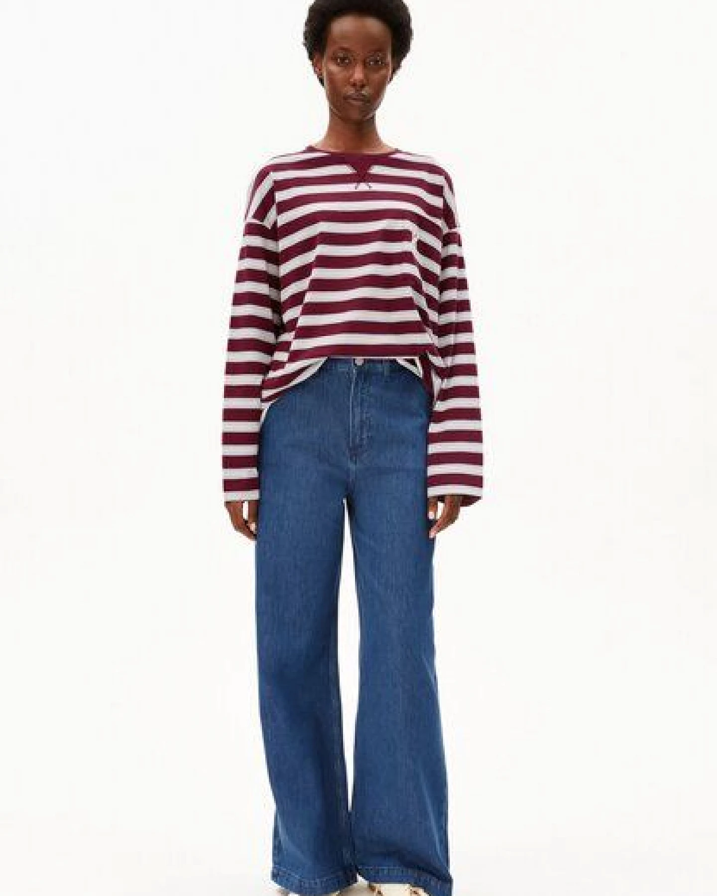 ARMEDANGELS ICONIC Å FIETAA STRIPE Damen Longsleeve aus 100% Bio-Baumwolle – Ansicht 4