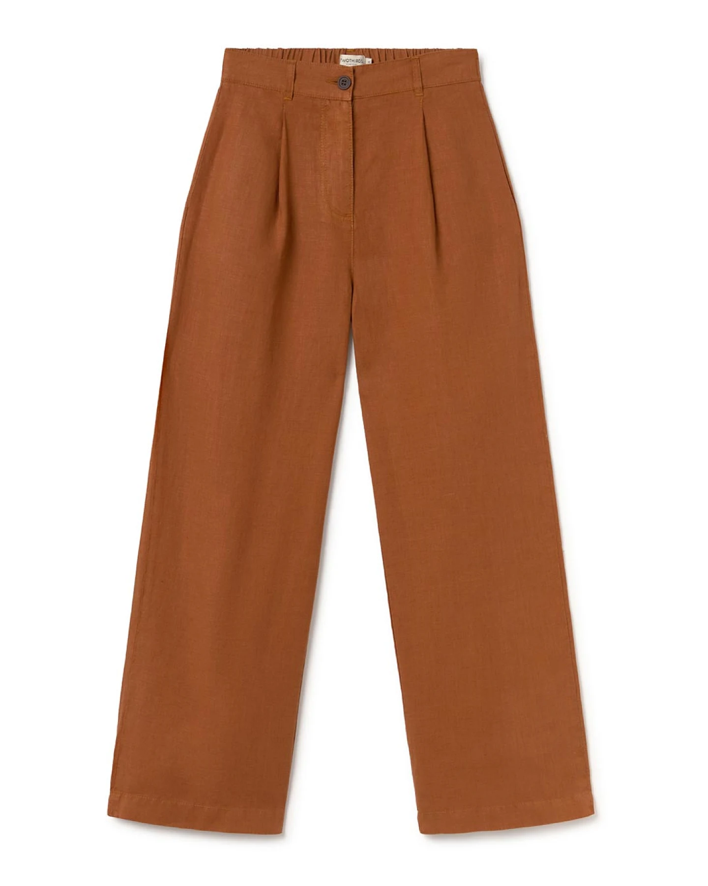TWOTHIRDS Damen vegan Hose Poivre Umber Braun – Ansicht 2