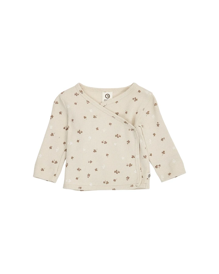 Baby Wickelshirt rip Oat/Balsam cream/Walnut Gr. 50