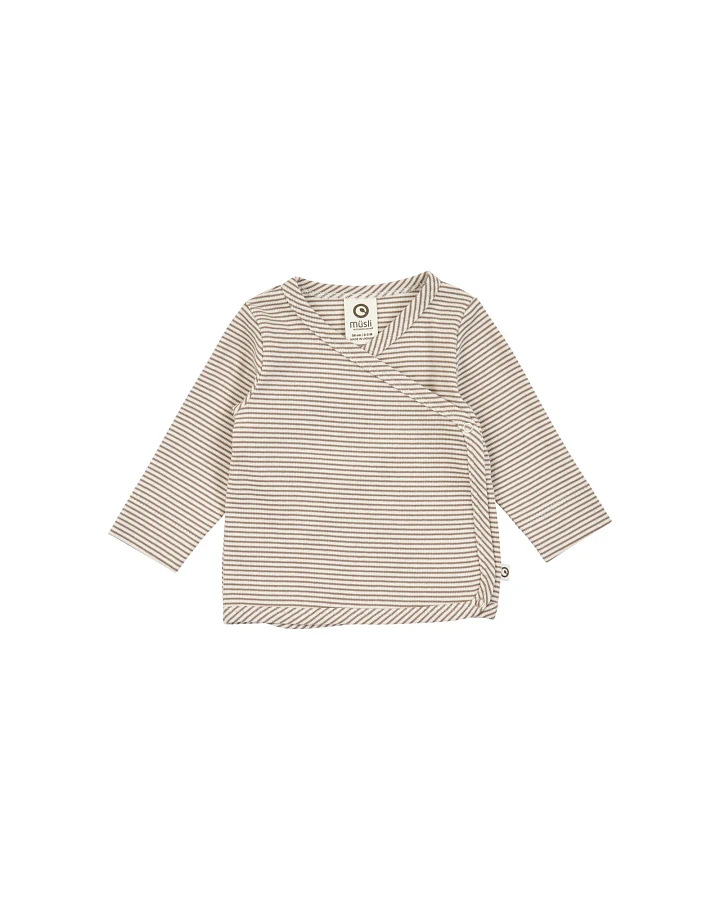 Baby Wickelshirt rip Balsam cream/Walnut Gr. 56