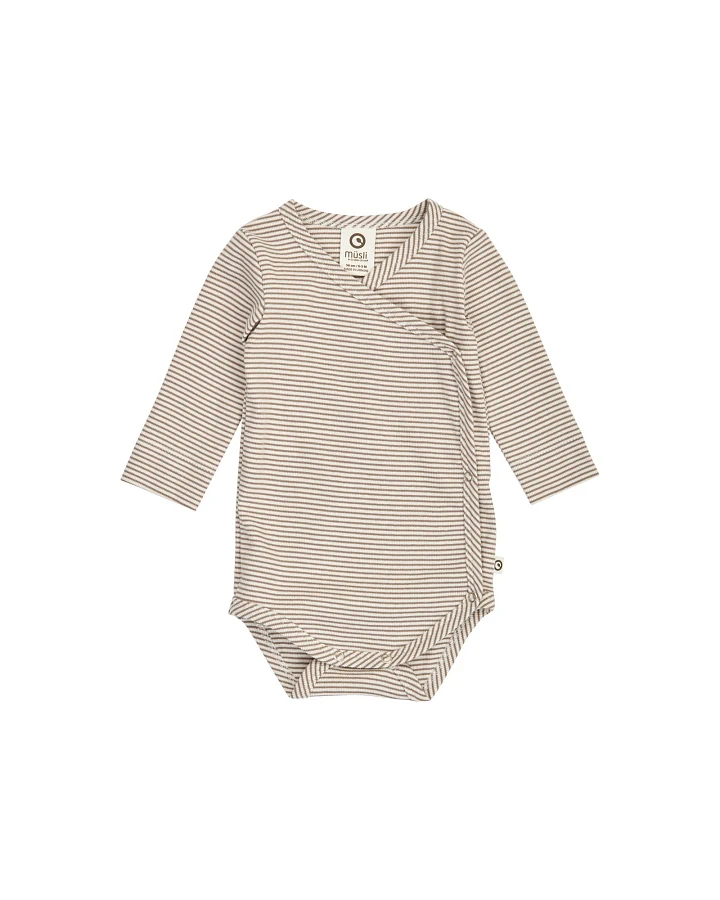 Baby Wickelbody rip Balsam cream/Walnut Gr. 56