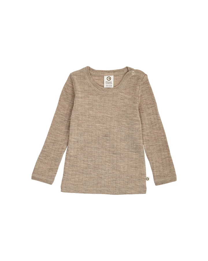 Baby Langarmshirt SW rip Balsam melange Gr. 74