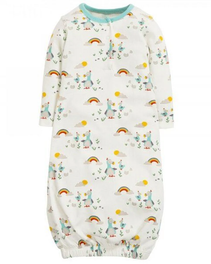 Frugi Baby-Nachthemd Delightful Dodos / Baby-Schlafsack
