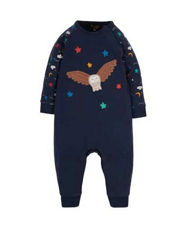 Frugi Baby-Strampler Cameron Eule