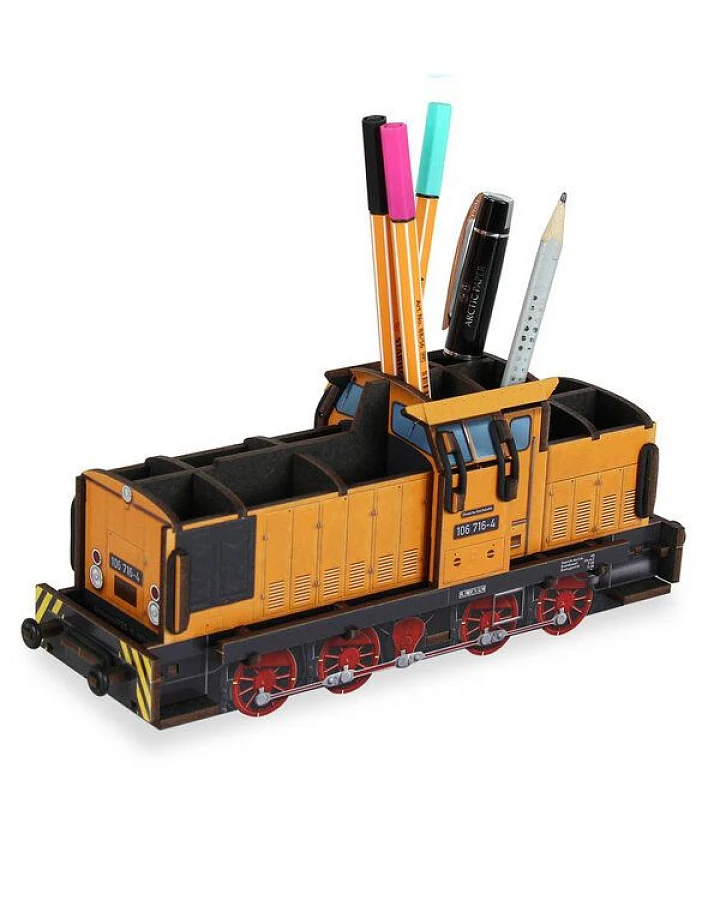 WERKHAUS Stiftebox Diesellok V60 Goldbroiler