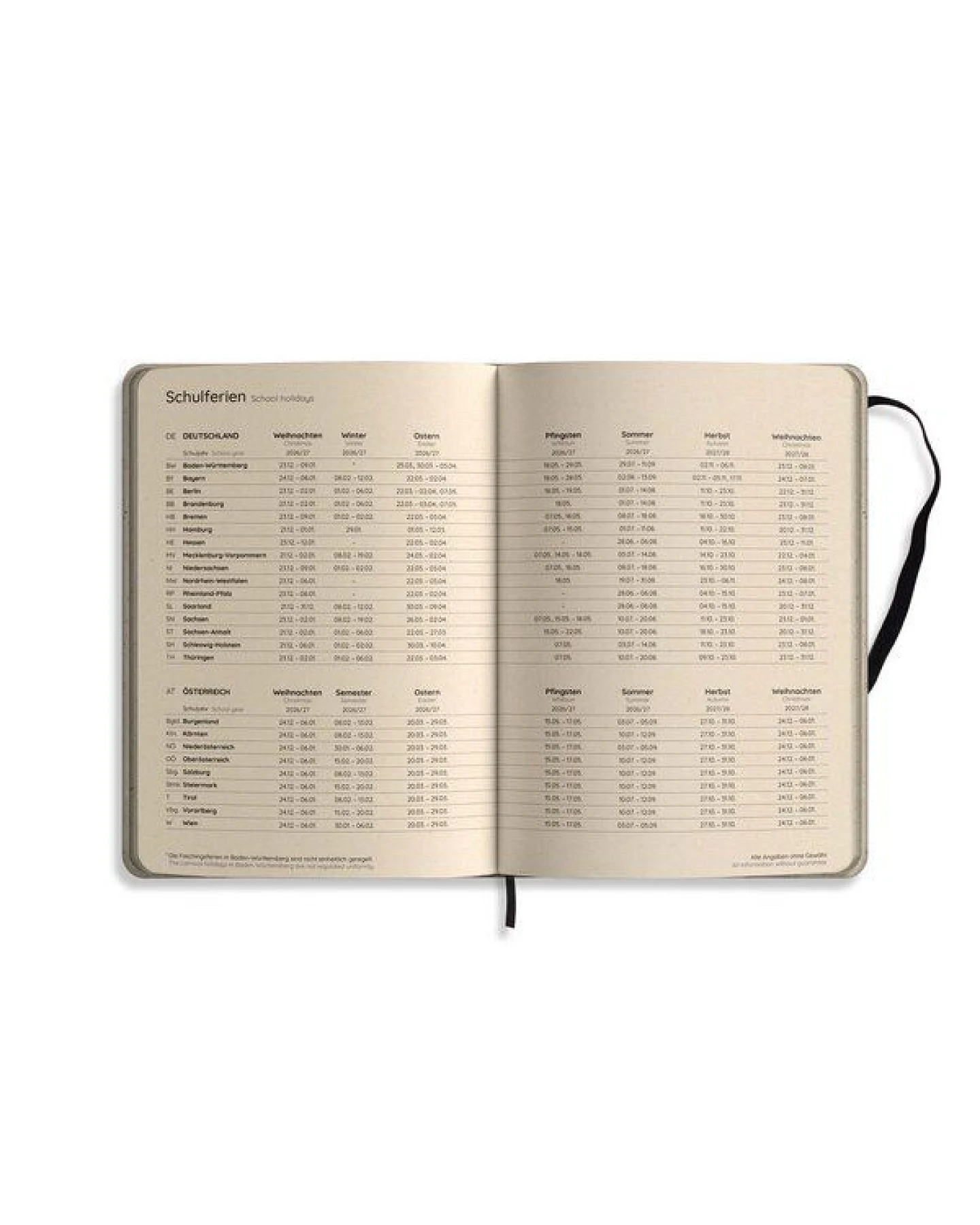 matabooks® Kalender 2027 A5 Diary aus Süßgraspapier mit Graspapier-Cover – Jahresplaner Samaya – Farbe: Skyglow – Ansicht 3