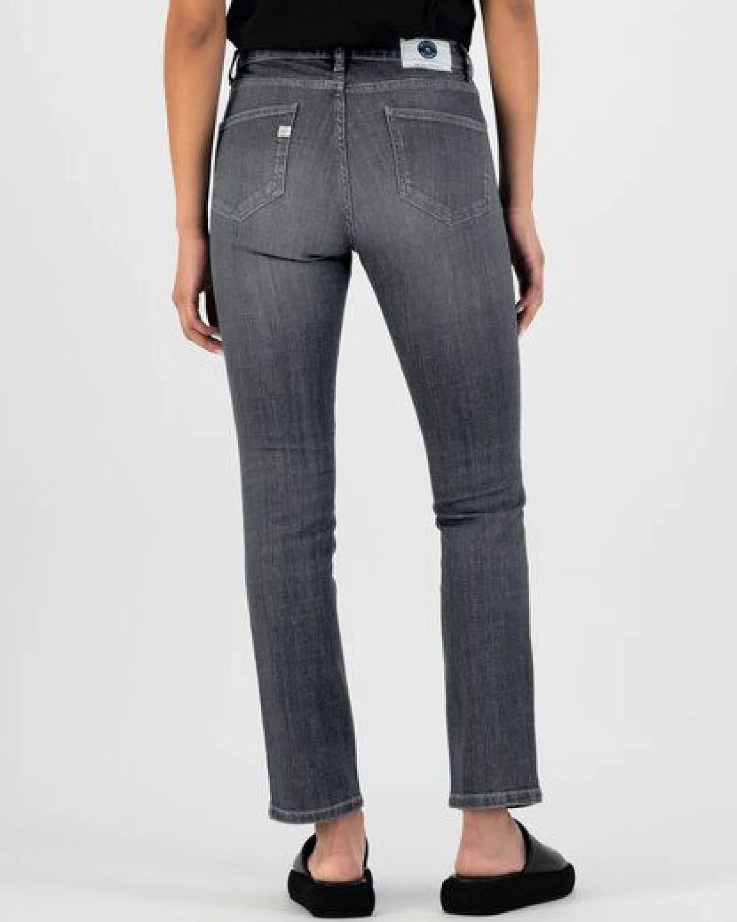 MUD Jeans Jeans - Faye Straight - aus einem Baumwoll/Elastan Mix – Ansicht 3