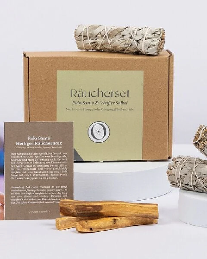 Oh Shanti Räucher-Set Palo Santo & Weißer Salbei