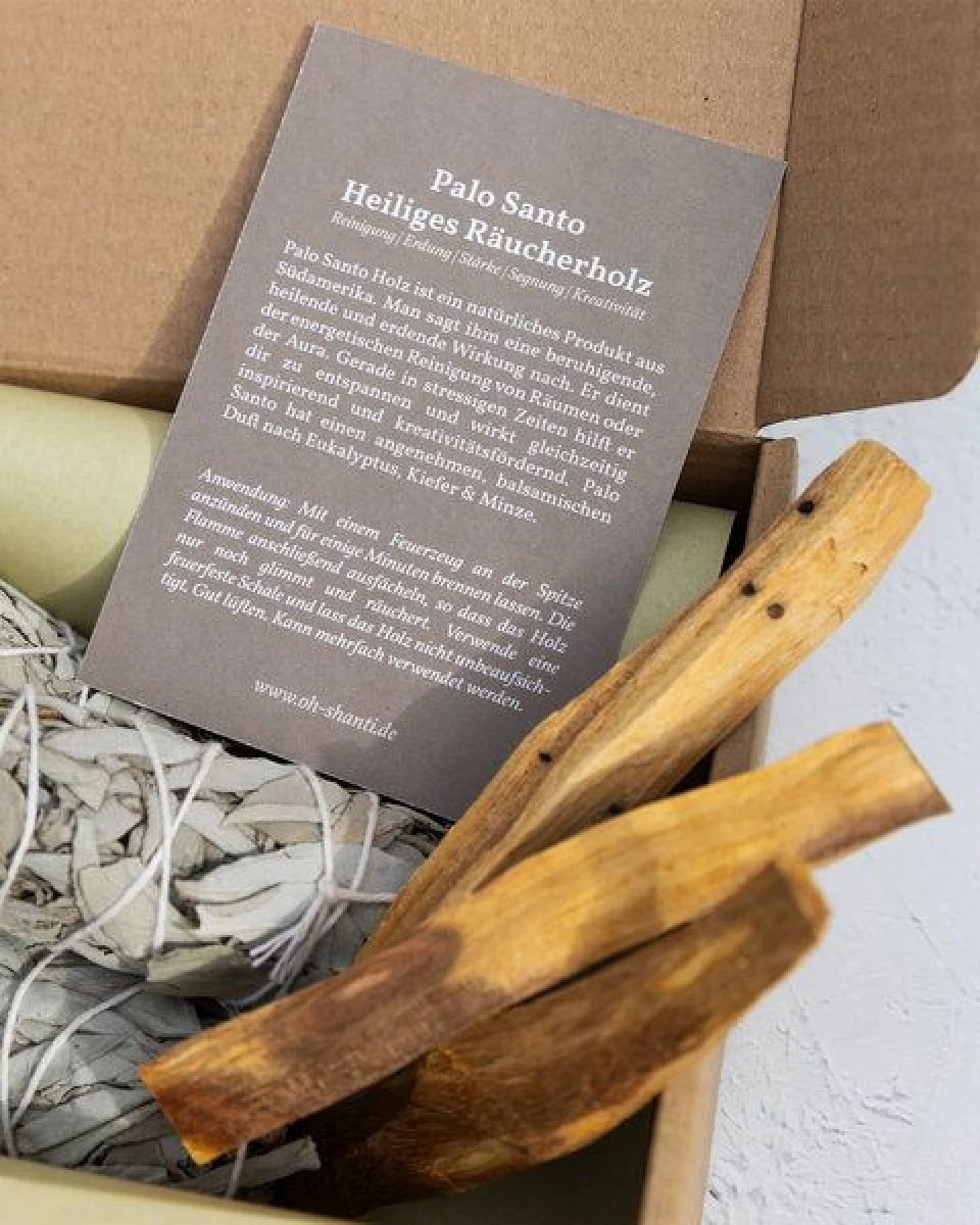 Oh Shanti Räucher-Set Palo Santo & Weißer Salbei – Ansicht 4