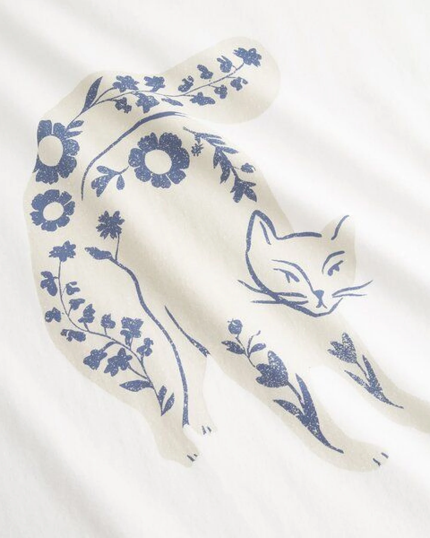DEDICATED T-Shirt aus Biobaumwolle "Visby" - Flower Cat – Ansicht 2