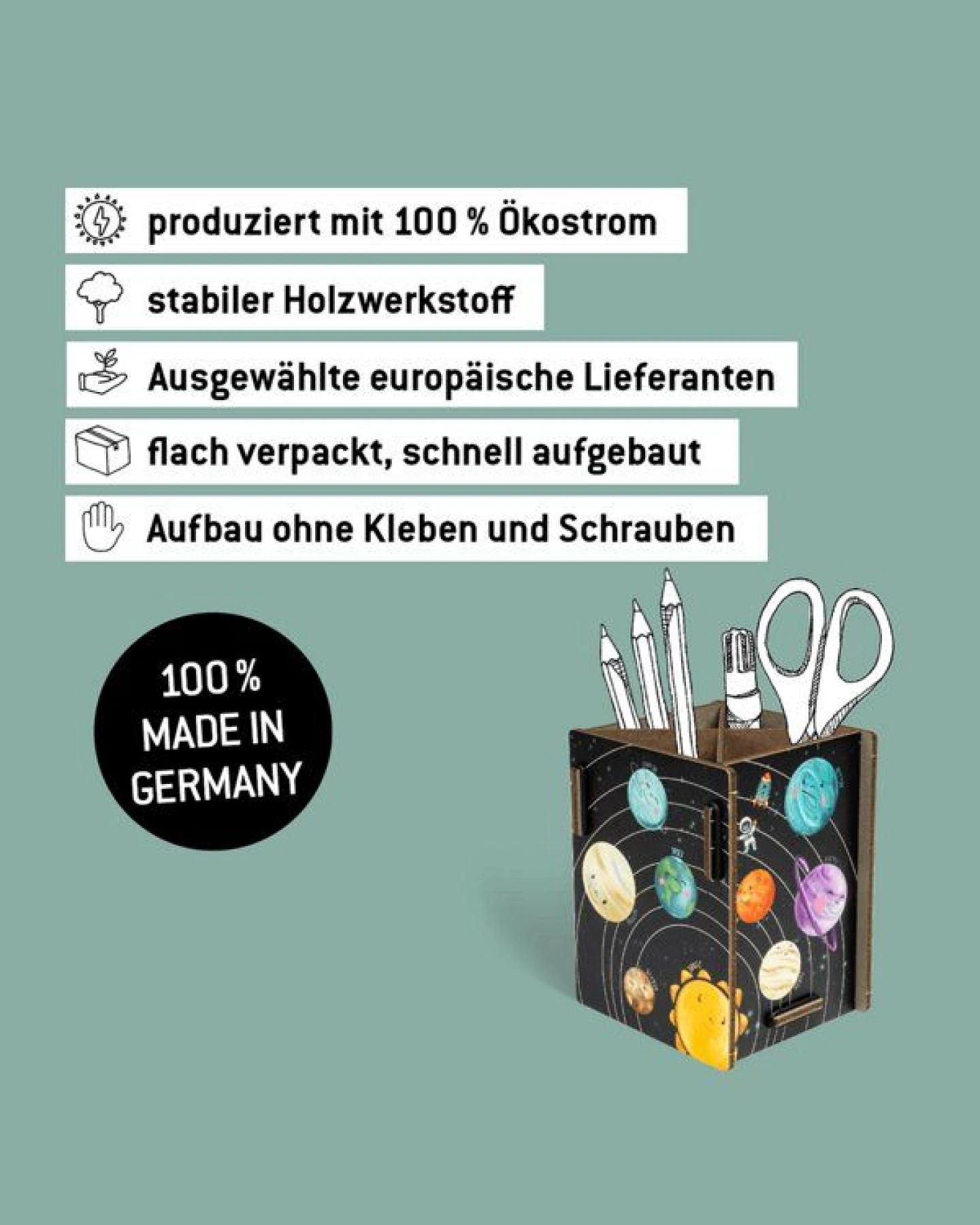 WERKHAUS Stiftebox Sonnensystem – Ansicht 2