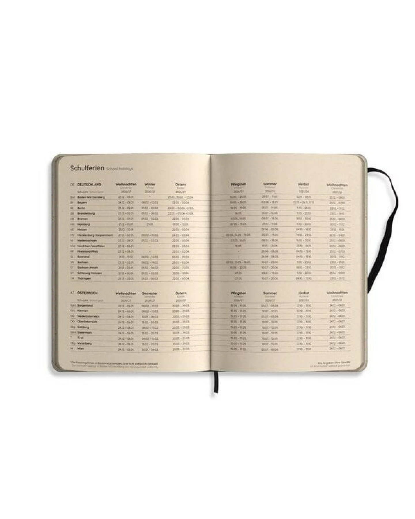 matabooks® Kalender 2027 A5 Basic aus Süßgraspapier mit Graspapier-Cover – Jahresplaner Samaya – Farbe: Nature M – Ansicht 4