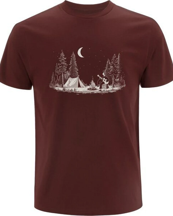 Spreecult King of Camping - Bio und Fair - Männer Unisex T-Shirt