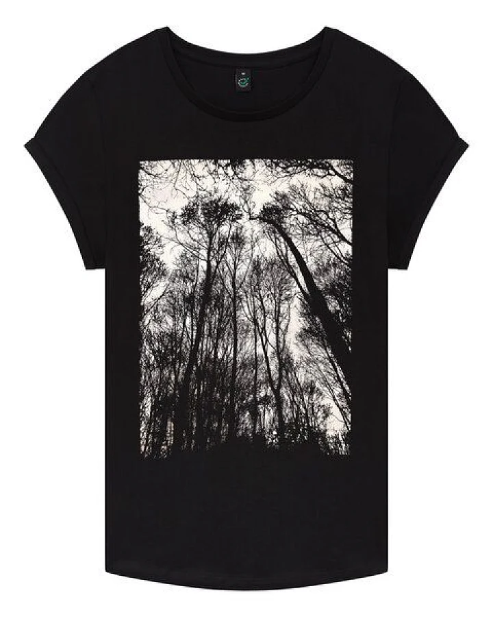 ilovemixtapes Forest Rolled Sleeve Damen T-Shirt