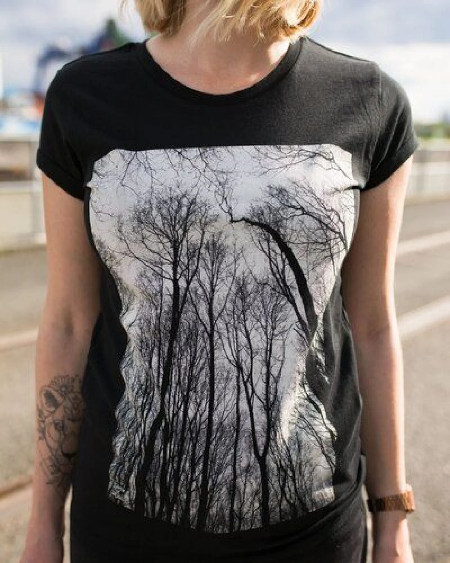 ilovemixtapes Forest Rolled Sleeve Damen T-Shirt – Ansicht 4