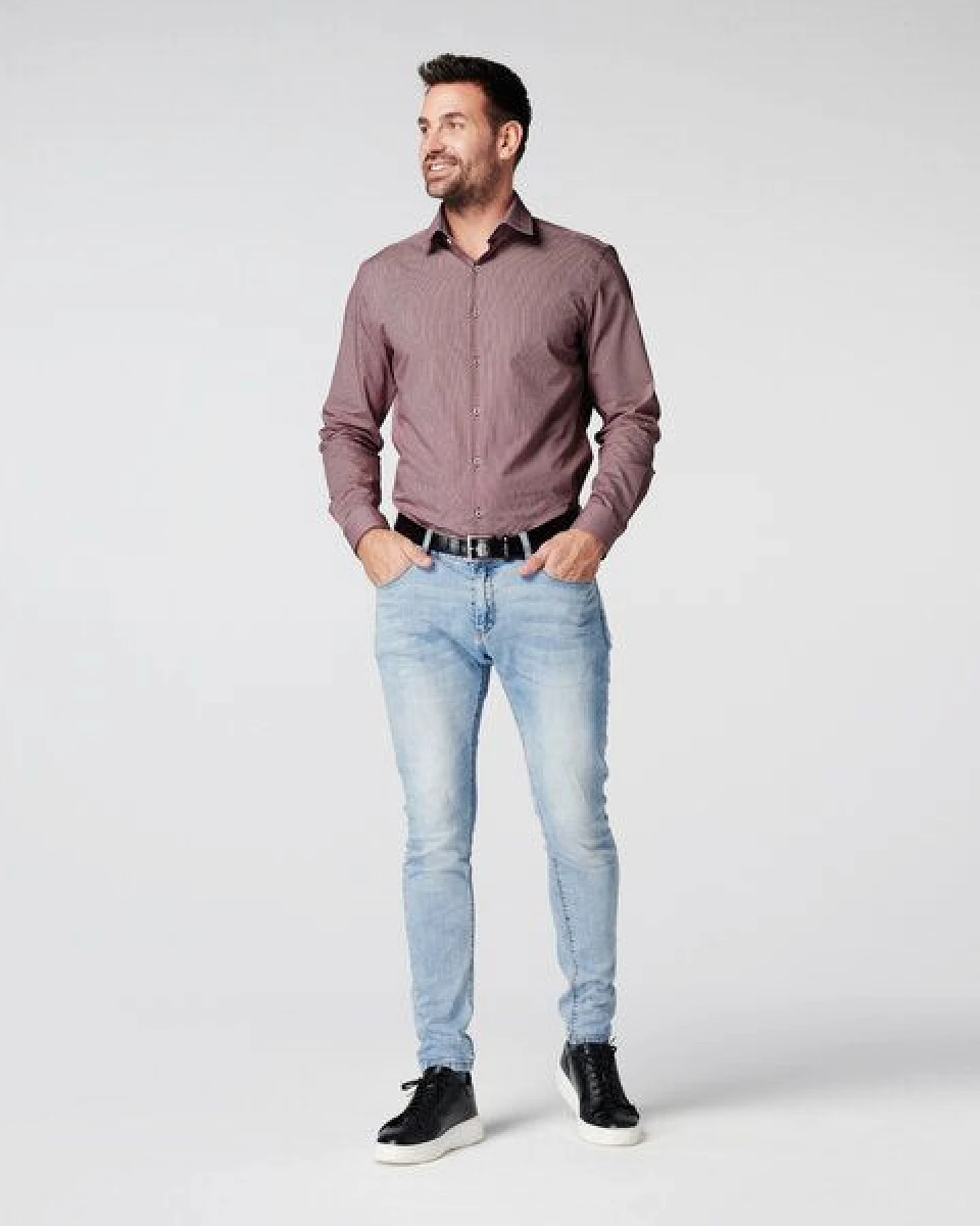 SKOT Fashion Nachhaltige Langarm Herren Hemd Checkered 100% bio – Ansicht 3