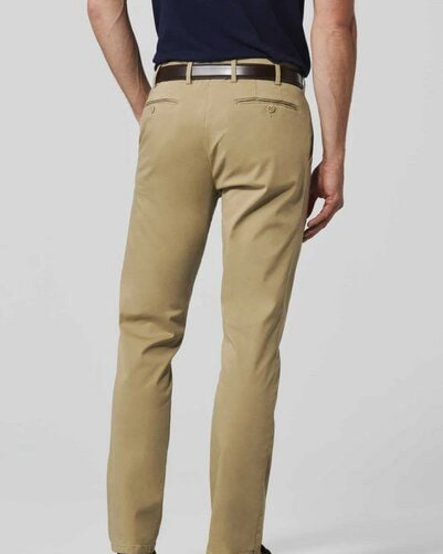 MEYER Baumwolle-Seide-Super-Stretch Chino – Ansicht 3