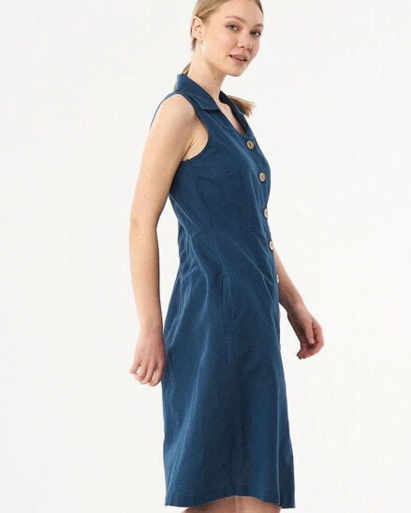 ORGANICATION Hemdkleid aus Leinen und Bio-Baumwolle – Ansicht 4