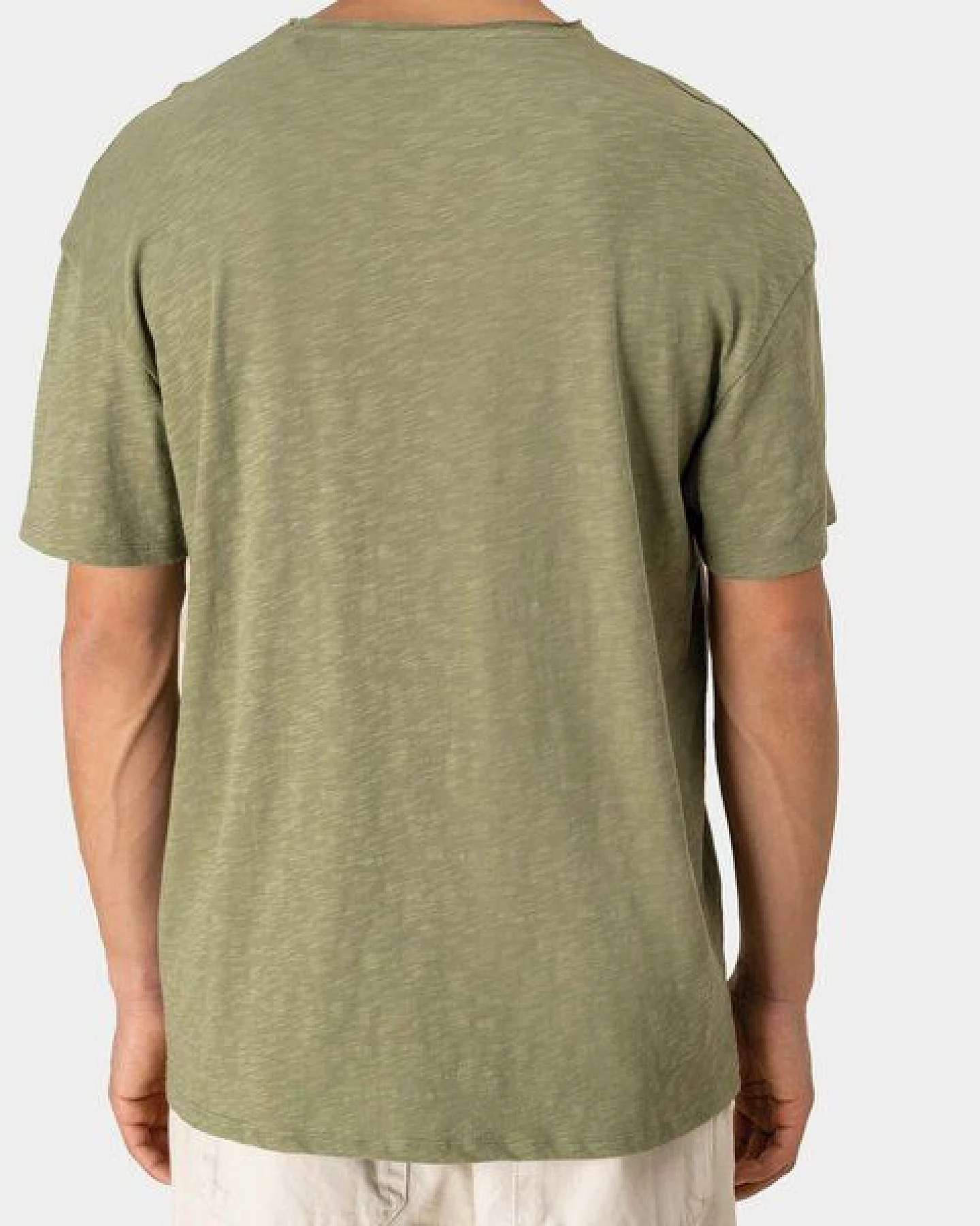 YTWOO Herren Slub T-Shirt V-Auschnitt – Ansicht 2