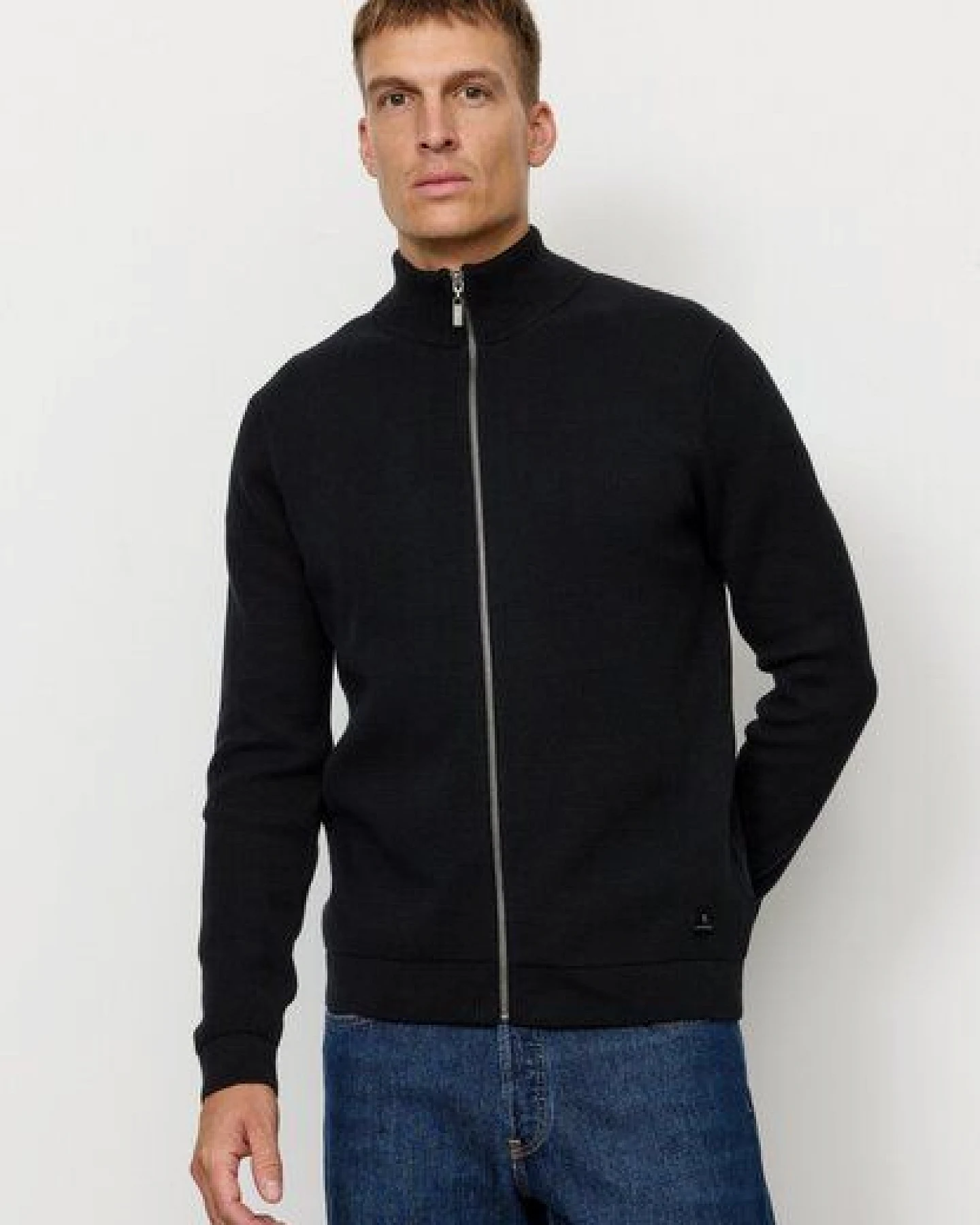 Herren Strickcardigan aus Bio-Baumwolle - TARRAGON - recolution – Ansicht 3
