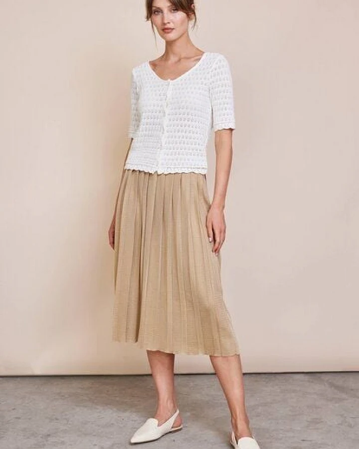 LANA Organic Strickjacke für Damen aus Bio Baumwolle, Modell Elina