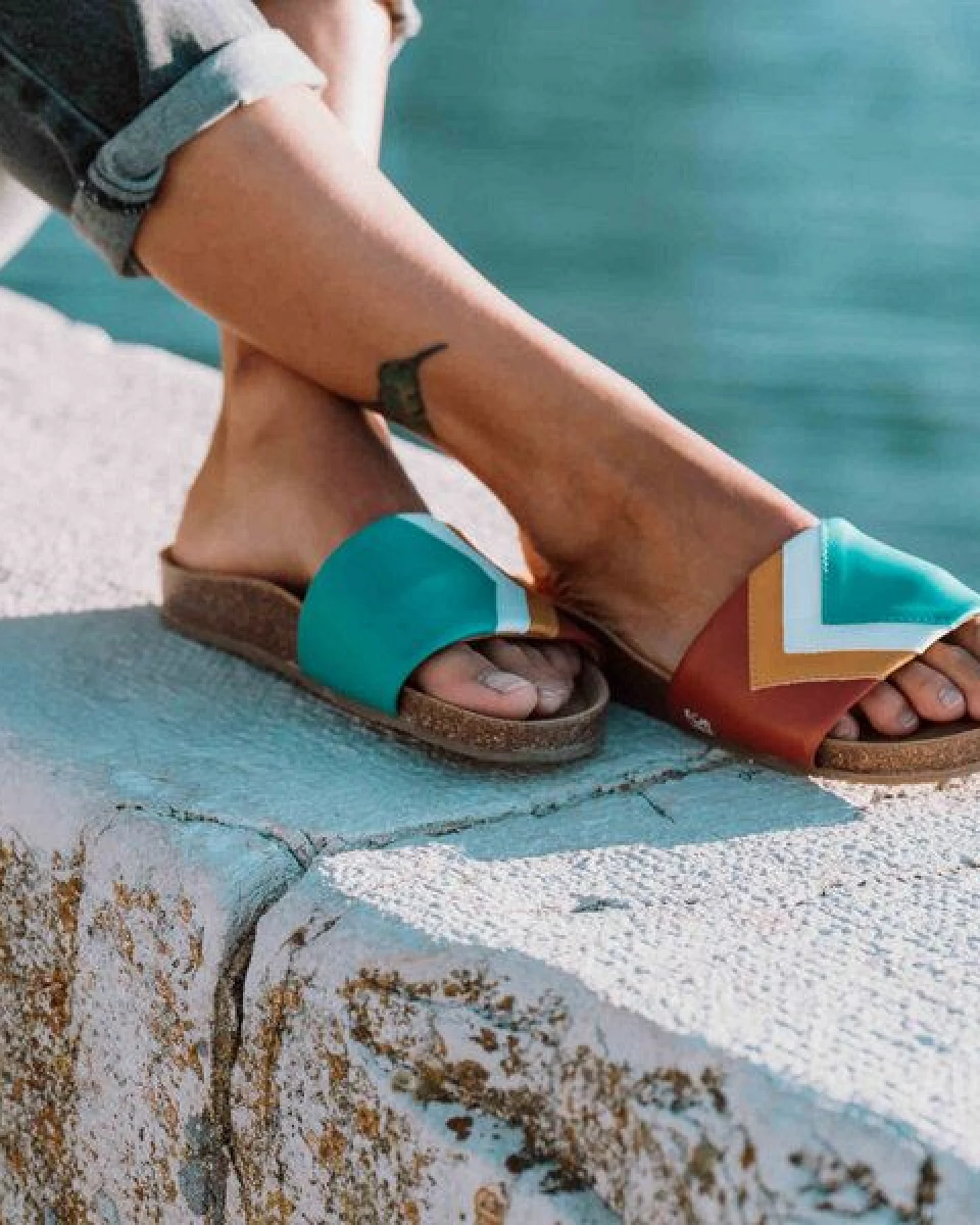 Fünve Vegane Slides mit Fußbett – Ansicht 4