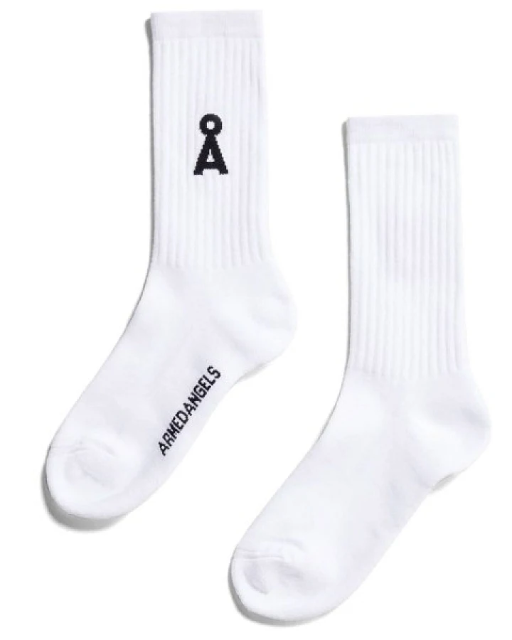 ARMEDANGELS - Saamus Bold Socks - Multifunktionssocken Gr 43-46 weiß