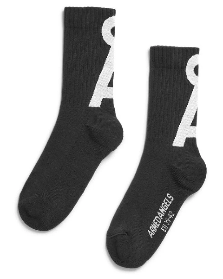 ARMEDANGELS - Saamus Short Socks - Multifunktionssocken Gr 39-42 schwarz