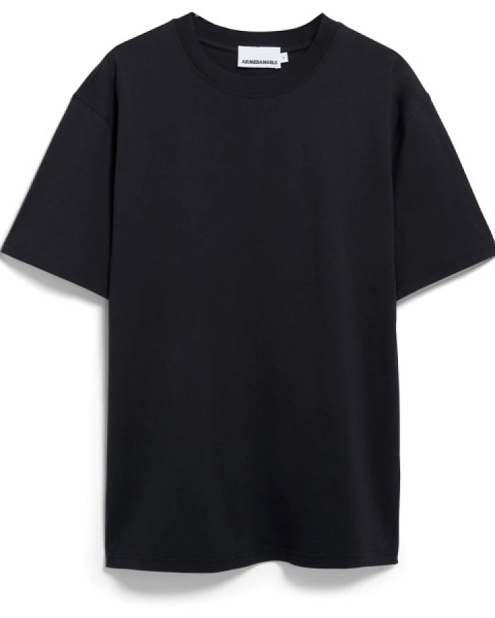 ARMEDANGELS - Maarkos Mid Weight - T-Shirt Gr L schwarz
