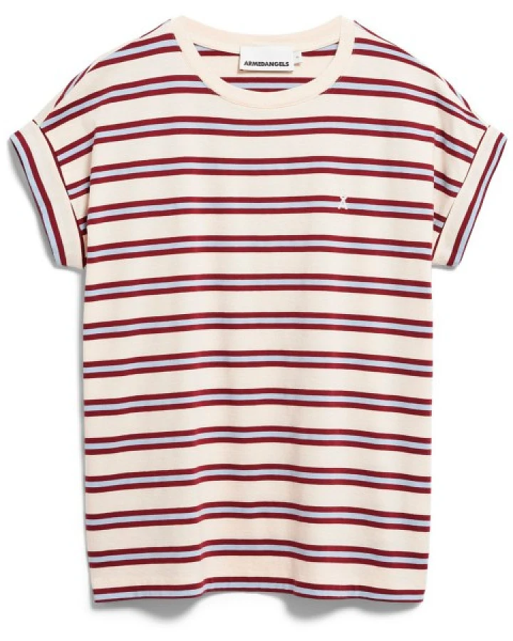 ARMEDANGELS - Women's Idaara Stripes - T-Shirt Gr XL rosa