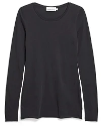 Produktseite: ARMEDANGELS - Women's Einiaara Soft - Longsleeve Gr S grau/schwarz