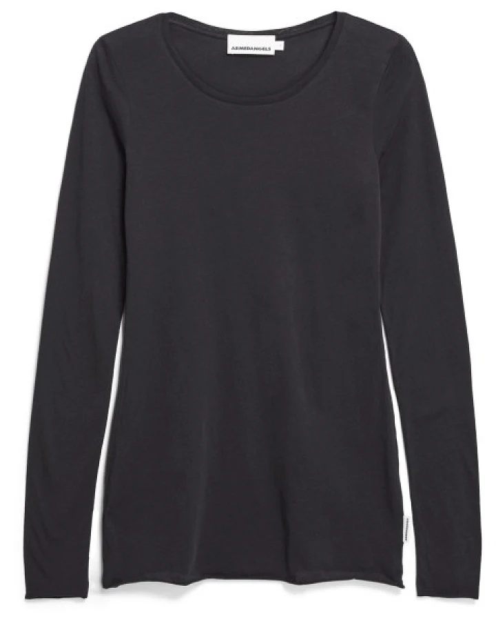 ARMEDANGELS - Women's Einiaara Soft - Longsleeve Gr S grau/schwarz