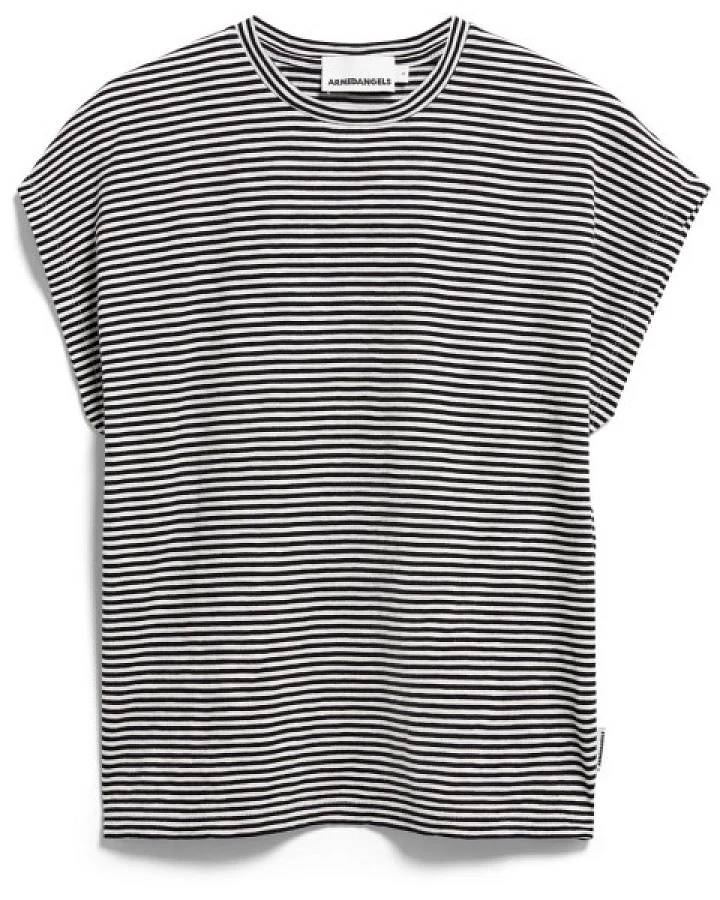 ARMEDANGELS - Women's Slub Jersey Stripe - T-Shirt Gr M grau