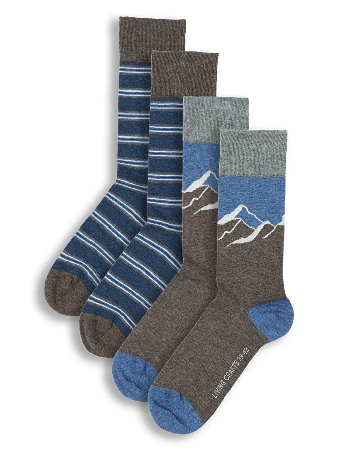 Unisex Socken, 2er-Pack Braun