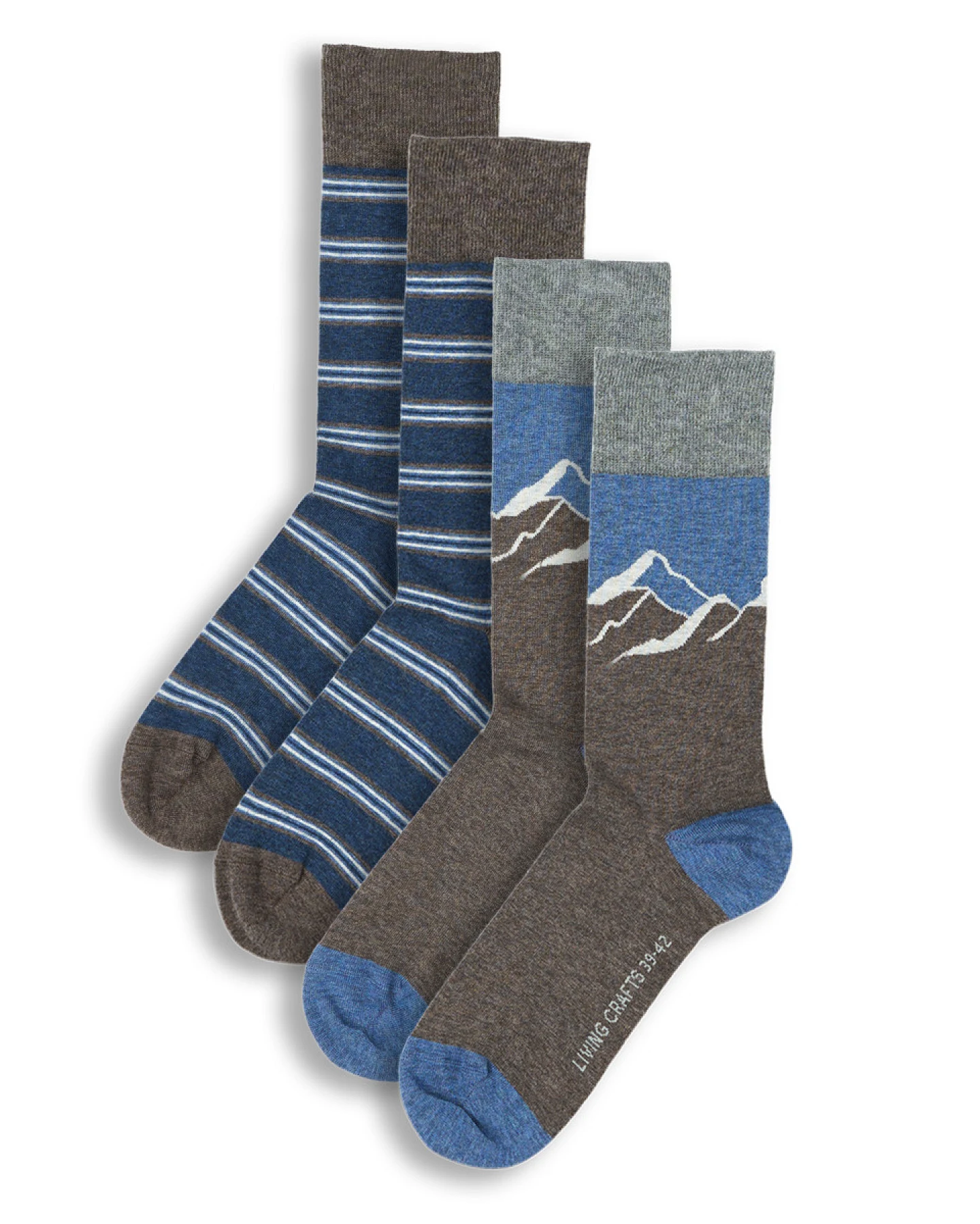 Unisex Socken, 2er-Pack Braun – Ansicht 2