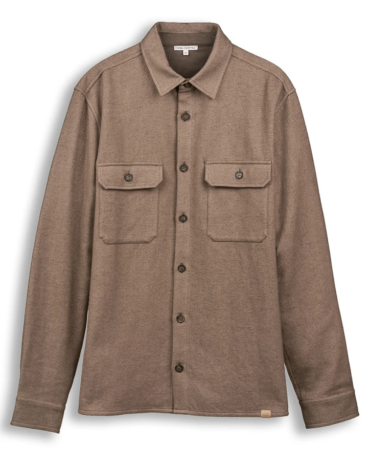 Herren Overshirt Beige