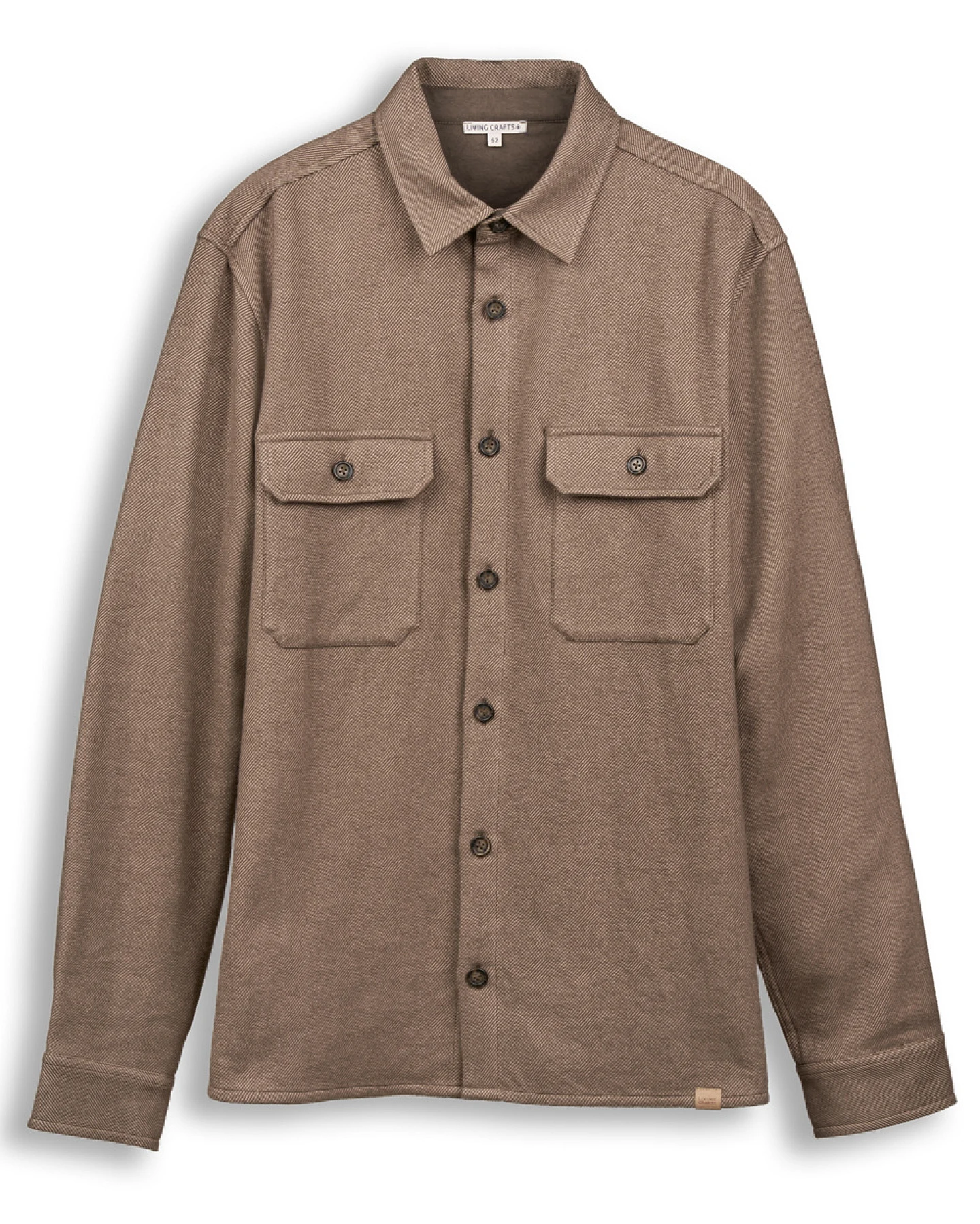 Herren Overshirt Beige – Ansicht 2