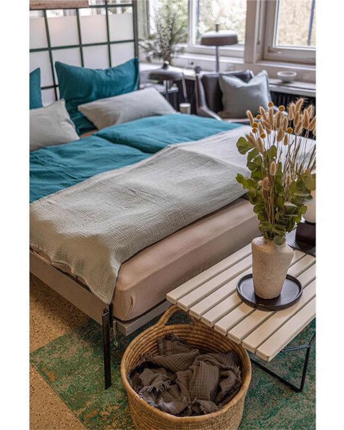 Hutch&Putch Musselin-Sommerbundle für warme Nächte (Sommerdecke 200x135 + Kopfkissenbezug nach Wahl) aus 100% Bio-Baumwolle - Handmade in Germany – Ansicht 3