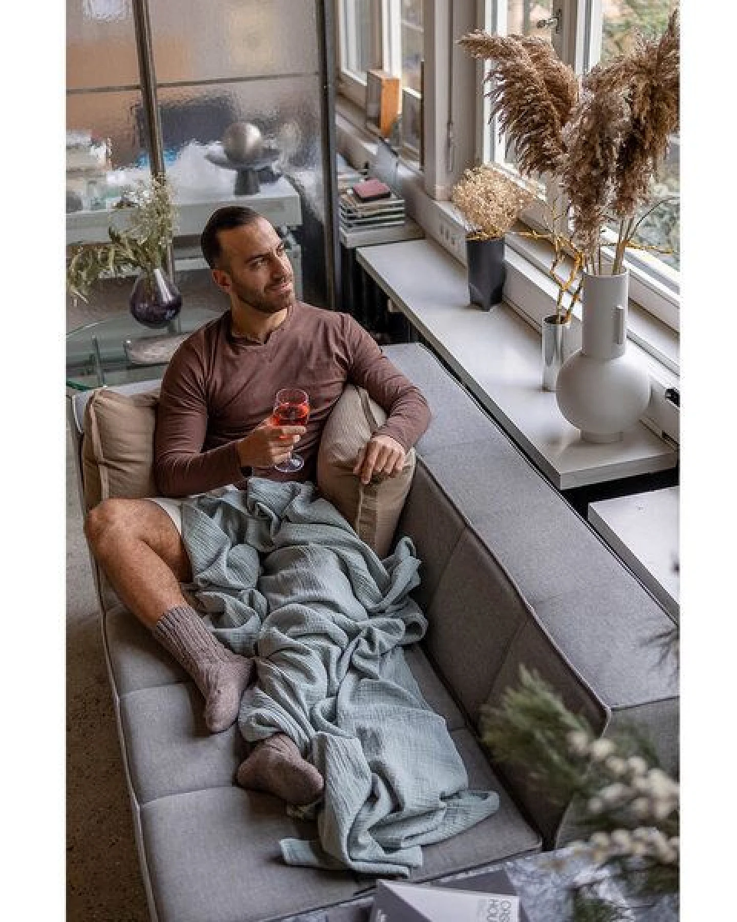Hutch&Putch Musselin-Sommerbundle für warme Nächte (Sommerdecke 200x135 + Kopfkissenbezug nach Wahl) aus 100% Bio-Baumwolle - Handmade in Germany – Ansicht 2