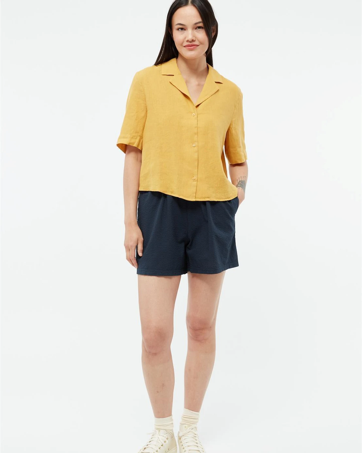 Givn Damen vegan Bluse Carol Faded Gold – Ansicht 2