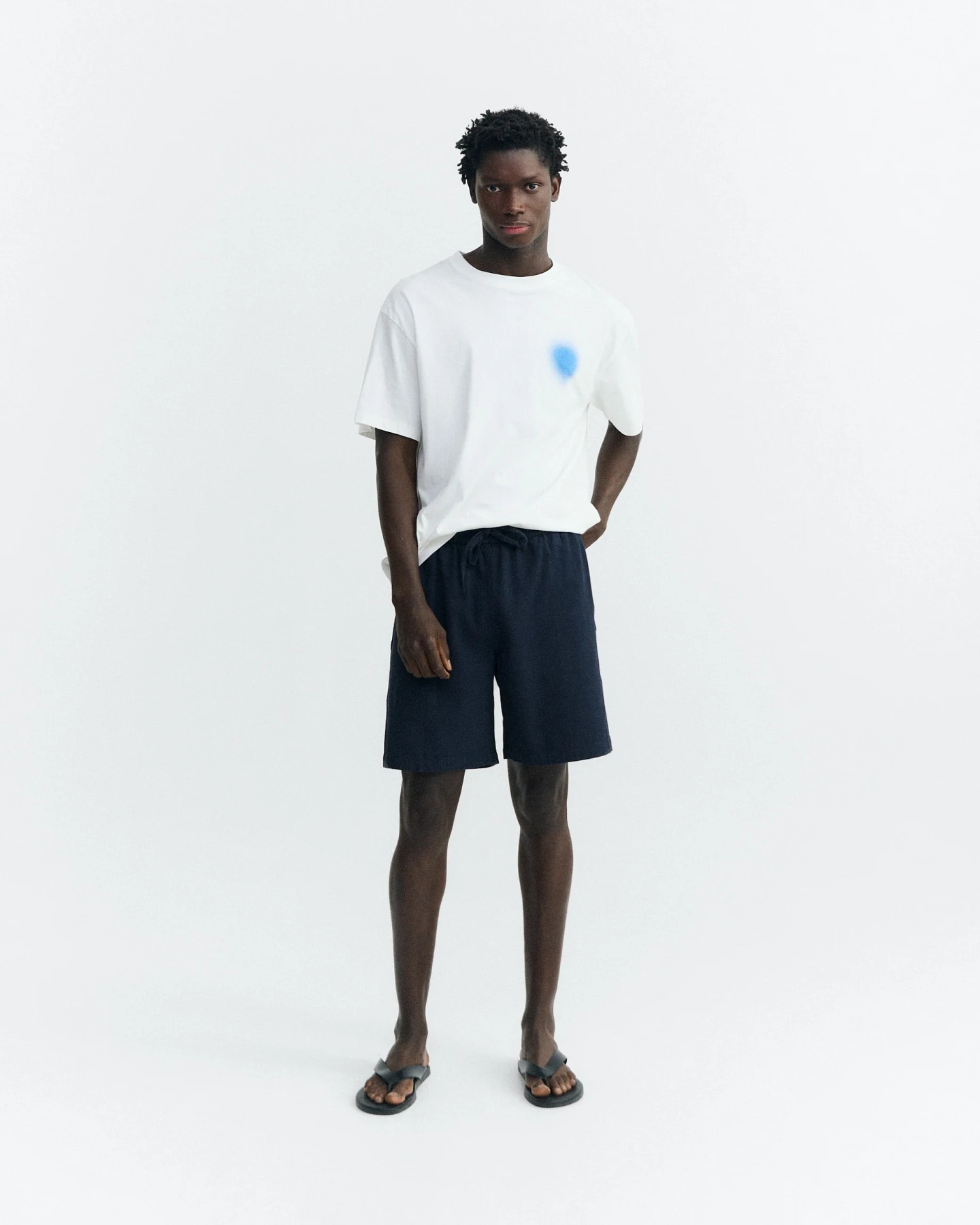 Thinking MU Herren vegan Shorts Henry Navy – Ansicht 2