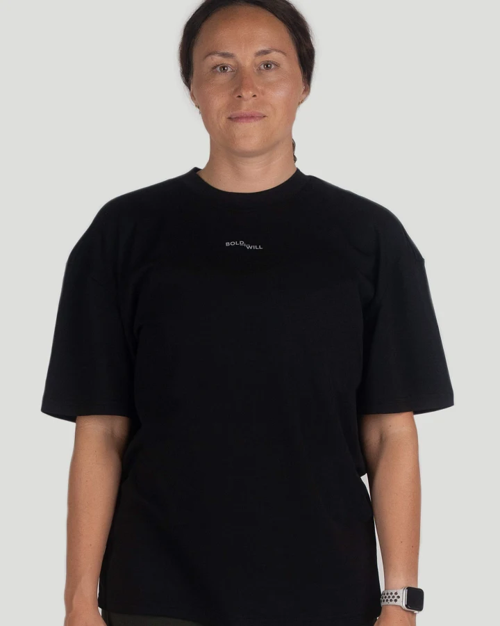 Boldwill Damen vegan T-Shirt Schwarz
