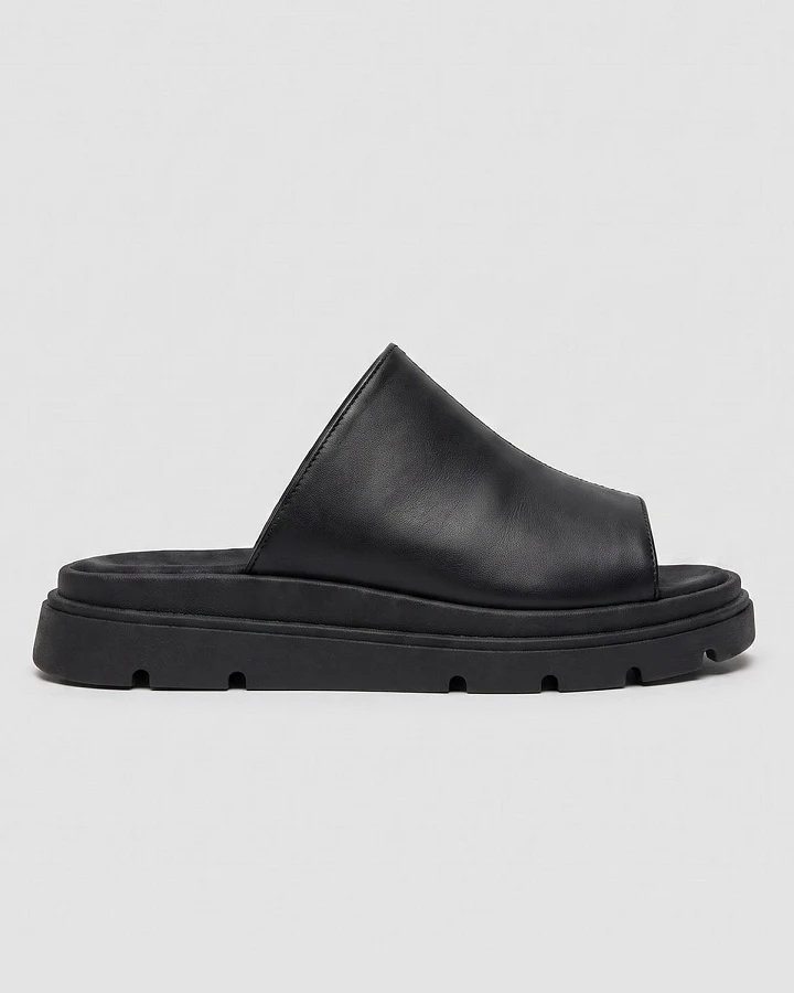 BOHEMA Damen vegan Slides Kado Schwarz