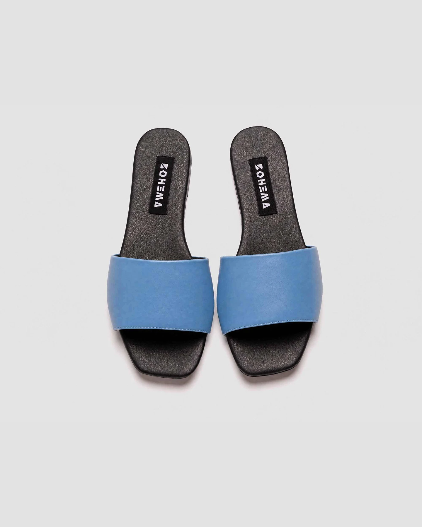 BOHEMA Damen vegan Sandalen In Zartem Babyblau – Ansicht 2