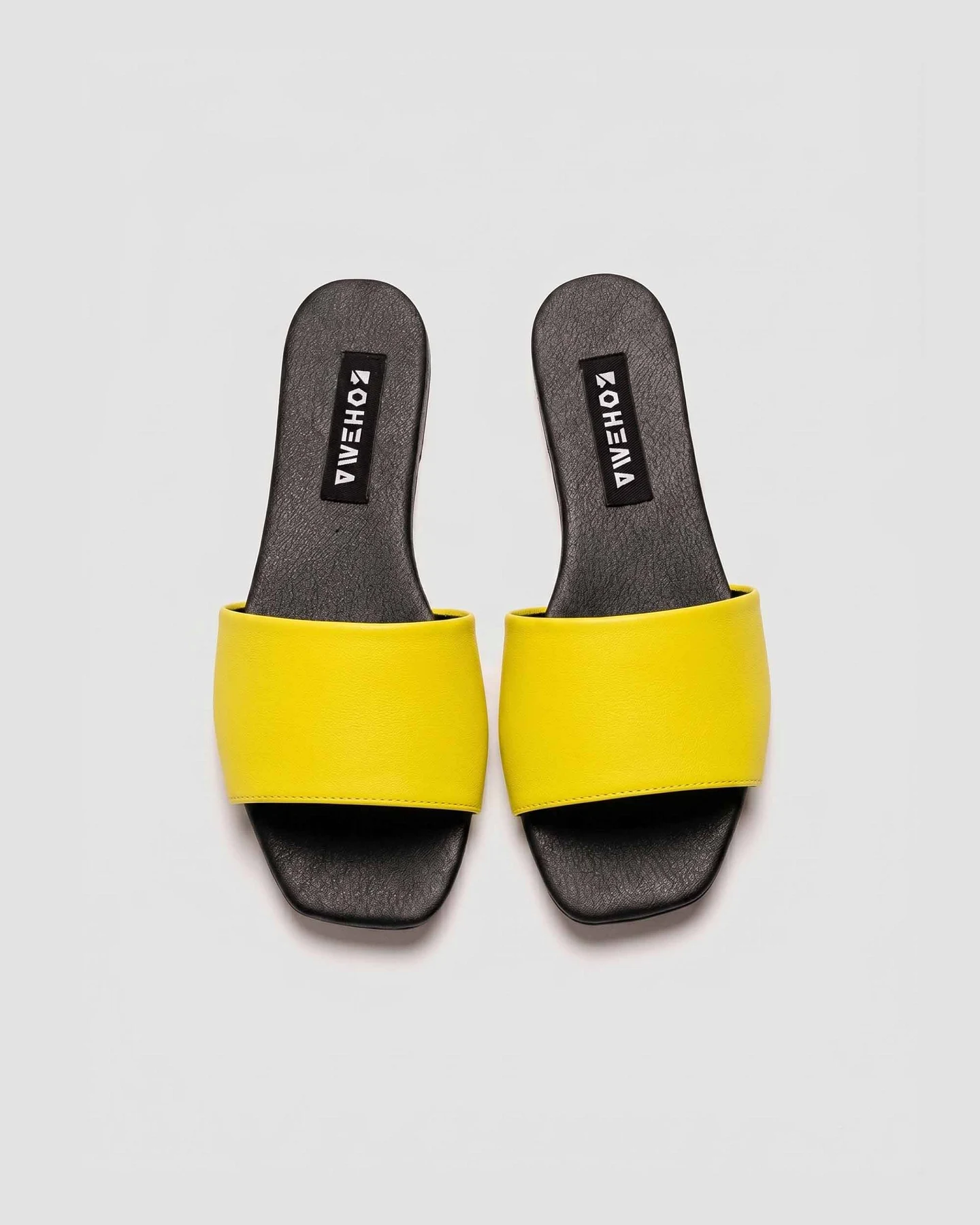 BOHEMA Damen vegan Slides Mellow Yellow – Ansicht 2