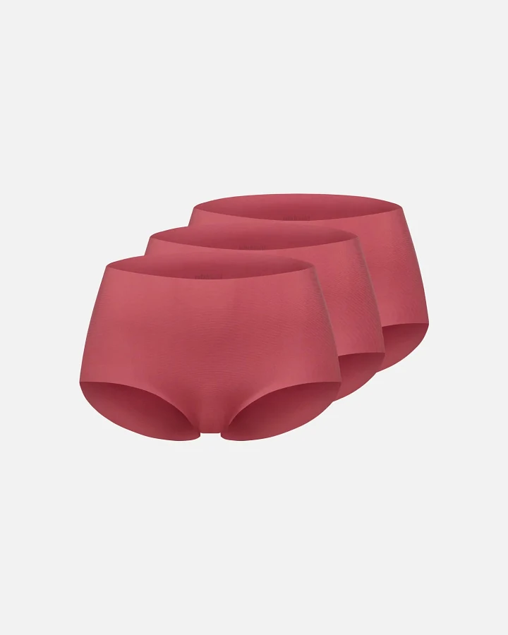 Produktseite: erlich textil Light Touch High Waist Slip im 3er Pack für Frauen aus Modal in rosenholz