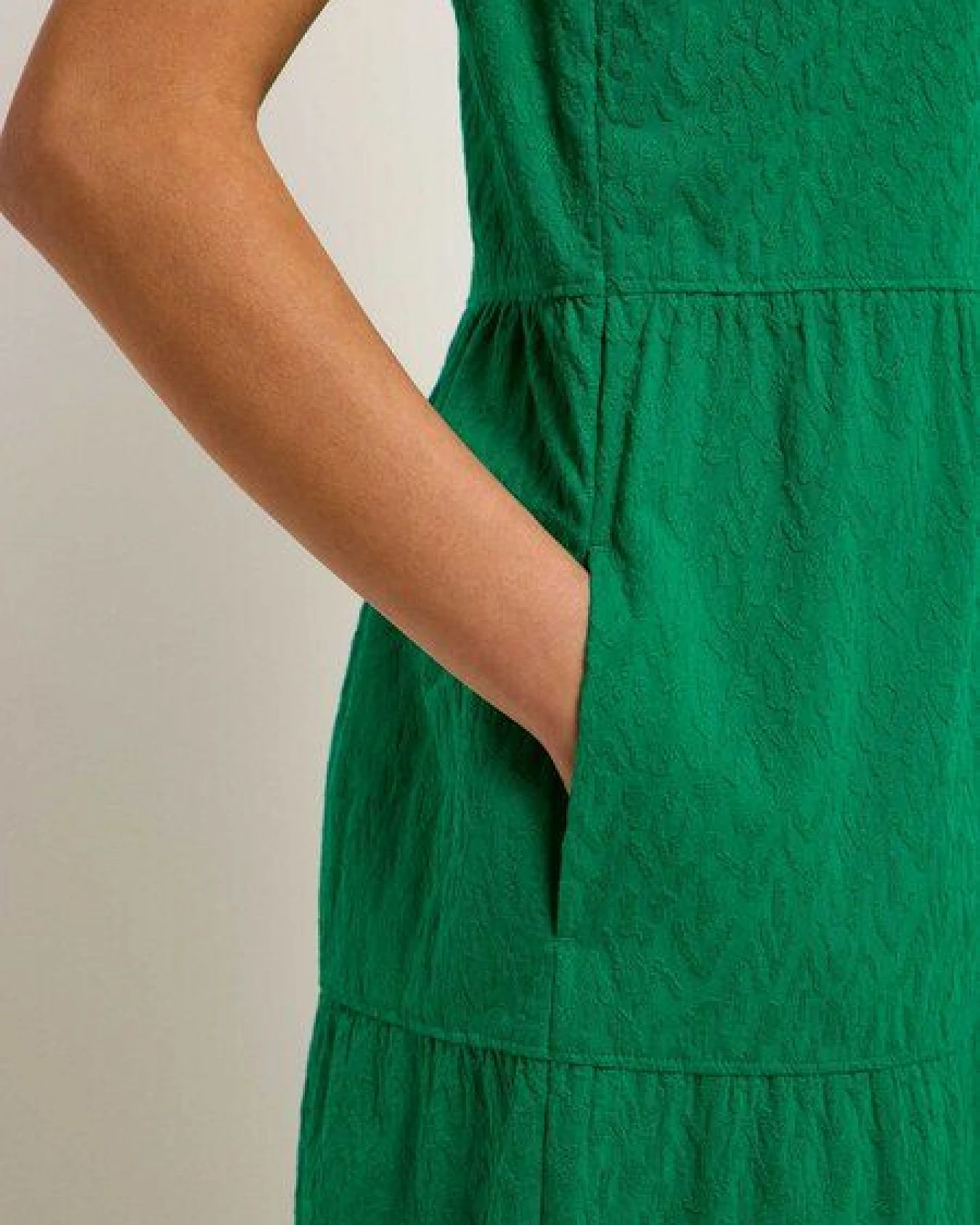 LANIUS Maxikleid mit Stickerei aus Bio-Baumwolle – Ansicht 4