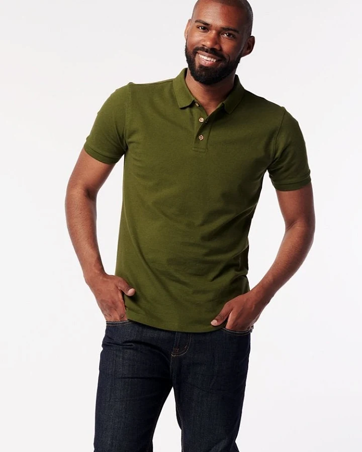 SKOT Herren vegan Polo Forest Green